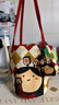 羅綺羅綺&小蔲 聯(lián)名插畫原創(chuàng)升級肩帶斜挎水桶包單肩大容量磁吸可愛 發(fā)財 曬單實拍圖