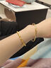 中國黃金（CHINA GOLD）足金女新款莫比烏斯環(huán)黃金手鐲硬金鐲七夕情人節(jié)禮物送女朋友老婆 52圈號 莫比烏斯手鐲【空心加厚】 約6.4g 曬單實拍圖