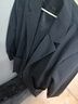 羅蒙（ROMON）西服男士春秋季潮流寬松翻領(lǐng)商務(wù)單西休閑小西裝外套CG-K8黑色XL 曬單實(shí)拍圖
