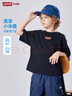 Levi's【摩托車圖案】李維斯兒童短袖男女童T恤夏季透氣童趣印花童裝 黑美人 120 /60 【建議身高110-116cm】 曬單實(shí)拍圖