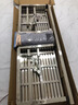 聚優(yōu)范304不銹鋼沙發(fā)床排椅可折疊多功能兩用簡易戶外沙發(fā)工業(yè)風長椅子 凈重59斤（2-3人座）新款 曬單實拍圖