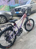 鳳凰山地自行車男女變速山地車碟剎青少年兒童自行車學(xué)生單車 星際 粉紫【單速+輻條輪】 20寸【適合125-160cm】 曬單實(shí)拍圖