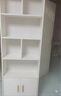 酷林KULIN書架實(shí)木書柜落地靠墻置物架家用帶門客廳1.8米加高柜子 白色60cm 曬單實(shí)拍圖