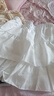 黑色蓬蓬蛋糕半身裙女夏季新款松緊高腰顯瘦小個(gè)子防走光a字短裙 白色 XL 曬單實(shí)拍圖