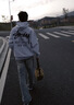 斯圖西（stussy）420g重磅美式復(fù)古高街風(fēng)st紐約潮牌印花加絨衛(wèi)衣 st紐約印花320g白灰 薄款 XL 曬單實(shí)拍圖