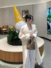 COCOLIMITE皮草 靜奢大衣 進口秘魯蘇力羊駝絨羊毛大衣毛呢外套女 白色 S 曬單實拍圖