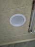 佛山照明（FSL）LED筒燈嵌入式天花燈全鋁材全白4寸12W開孔120-130mm 白光（6500K） 曬單實拍圖