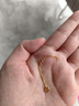 央創(chuàng)時(shí)尚【中國黃金授權(quán)】項(xiàng)鏈銀女生延長鏈簡約七夕情人節(jié)禮物女朋友S925 曬單實(shí)拍圖