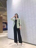 冰絲闊腿褲女2025夏季高腰寬松直筒褲加肥加大寬松女褲薄款褲子潮 黑色【九分褲】高端冰絲闊腿 L 【120-140】斤可穿 曬單實拍圖
