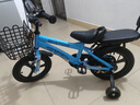 貝琦童（BEIQITONG）兒童自行車單車2-3-4-6-9-10歲男孩童車中大童女孩小孩寶寶腳踏車 尊享藍【一體輪】暴君輪靠背后座 14寸適合身高(90-105)CM 曬單實拍圖