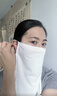 韞舜中國風(fēng)古典遮陽面紗面罩口罩女飄逸古裝遮臉面巾國潮漢服掛耳絲巾 中國風(fēng)防護(hù)面紗面罩【白色】 曬單實(shí)拍圖