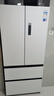 美的（Midea）M60系列520純平全嵌法式多門(mén)四開(kāi)門(mén)家用冰箱超薄雙系統循環(huán)大容量制冰BCD-520WUFPZM(E)白國家補貼 曬單實(shí)拍圖