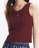 森馬（Semir）背心女短款蝴蝶結溫柔夏季2025時(shí)尚緊身繡花圓領(lǐng)上衣109325102001 曬單實(shí)拍圖