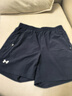 安德瑪（Under Armour）速干運(yùn)動(dòng)短褲男吸濕排汗拉鏈口袋健身透氣籃球足球休閑五分褲L 曬單實(shí)拍圖