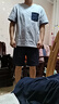 京東京造10A抗菌純棉睡衣男短袖套裝25春夏情侶家居服藍(lán)XL 曬單實(shí)拍圖
