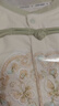 哈趣猴嬰兒衣服春秋季國風分體新生兒寶寶內衣秋衣秋褲兩件套綿綢家居服 綠色 73 【適合6-9個月寶寶】 曬單實拍圖