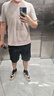 羅蒙男士短袖T恤夏季新款潮流純棉簡(jiǎn)約圓領(lǐng)上衣服寬松休閑體恤衫 白色+卡其色 4XL 【170-185斤】 曬單實(shí)拍圖