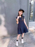 G.DUCKKIDS小黃鴨女童連衣裙夏季2025新款兒童洋氣polo裙夏裝大童女孩運動裙 藏青 160 cm 曬單實拍圖