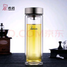 希諾雙層玻璃杯男家用商務(wù)辦公泡茶杯子過濾車載水杯XN-9607 410mL 曬單實拍圖