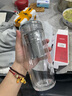 XDO雙層玻璃杯茶杯茶水分離水杯男士辦公車載隔熱防燙高硼硅 曬單實(shí)拍圖