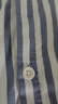 無(wú)印良品（MUJI） 女式 涼感雙層紗織 短袖睡裙 家居服 25年夏季 涼感物語(yǔ)FD20CC5S 藏青色豎條紋 L -XL 170/92A 曬單實(shí)拍圖