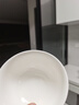 瓷秀源純白唐山骨瓷碗家用套裝微波爐米飯碗面碗粥碗防燙吃飯餐具陶瓷碗 10碗10盤 4.5金鐘碗+8圓深盤 曬單實拍圖