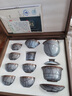 璽翰雅龍泉青瓷鐵骨王文手工功夫茶具套裝整套哥窯開片茶碗青瓷茶杯蓋碗茶壺家用高檔茶道臻品 紅土知青鐵線 10頭 曬單實拍圖