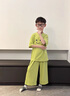 G.DUCKKIDS童裝男童睡衣夏季新款冰絲短袖兒童家居服套裝中大童男孩空調(diào)服 藍色 160 (建議身高150cm 13-14歲)cm 曬單實拍圖