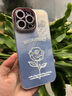 殼韻 ins鉑金玫瑰適用蘋果16promax手機殼iphone15新款高級感4promax冰川ip13硅膠12小清新11保護套女 一支玫瑰(自帶鏡頭膜) iPhone16ProMax 曬單實拍圖