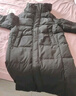 鴨鴨（YAYA）王一博同款冰殼羽絨服男女同款長(zhǎng)款過(guò)膝情侶極寒加厚保暖連帽外套 曬單實(shí)拍圖