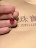 廷亮2.2克拉鴿血紅碧璽吊墜18K金鑲鉆彩色寶石吊墜高凈度 現(xiàn)貨單吊墜 曬單實(shí)拍圖
