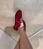 TOOMANYSHOES【吳昕同款】融化焦糖 復(fù)古賽車鞋阿甘鞋跑鞋運(yùn)動(dòng)休閑德訓(xùn)鞋女鞋 紅色 38 曬單實(shí)拍圖