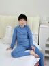 巴拉巴拉balaOne男童內(nèi)衣套裝兒童2件套新款童裝2025秋冬舒絨保暖 灰藍(lán)80235 150 曬單實拍圖