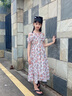 叮當貓女童裙子夏季2025新款小女孩碎花連衣裙夏天兒童公主裙中大童長(cháng)裙9669藍色-長(cháng)裙140 曬單實(shí)拍圖