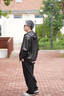 凱撒（KAISER）皮衣男頭層油蠟牛皮鵝絨服2025冬季新款連帽拉鏈款活里活面皮外套 黑色 XL (175) (適合125-140斤) 曬單實(shí)拍圖