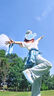 CN劉宇板鞋夏季新款女鞋小白單鞋高顏值厚底內(nèi)增高百搭休閑時(shí)尚國(guó)風(fēng) 天藍(lán)色 39 曬單實(shí)拍圖