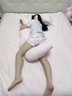 南國伊繡抱枕男女生睡覺專用夾腿側(cè)睡孕婦長條冰絲涼感床上大號(hào)抱枕可拆洗 涼感冰絲睡眠抱枕成人款-蜜桃粉 曬單實(shí)拍圖