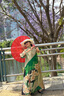 帝弗·潤(rùn)馳新中式連衣裙長(zhǎng)款夏季質(zhì)感緞面印花寬松版改良旗袍連衣裙 綠色 L 曬單實(shí)拍圖