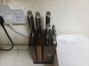 張小泉華曜大馬士革鋼六件刀具套裝 套刀 菜刀斬骨刀小廚刀水果刀磨刀器D300211 曬單實(shí)拍圖