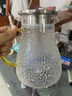 青蘋(píng)果加厚冷水壺玻璃水壺家用耐高溫泡茶壺冷泡瓶涼水杯冰箱涼水壺套裝 【強化加厚】錘紋暢爽壺1.2L 曬單實(shí)拍圖