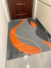 入戶(hù)門(mén)地墊腳墊門(mén)墊廚房玄關(guān)PVC免洗可擦家用進(jìn)門(mén)口防滑墊子地毯 如意橙【一抹凈免洗可擦】 定制拍這個(gè)改價(jià) 曬單實(shí)拍圖