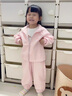 G.DUCKKIDS小黃鴨女寶寶秋裝女童套裝一歲嬰兒衣服小女孩春秋休閑衛(wèi)衣兩件套 粉紅色l兩件套 80 尺碼6-12月【75-85cm】 曬單實(shí)拍圖