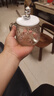 玻璃杯帶蓋勺小熊杯高顏值杯子辦公室家用咖啡杯網(wǎng)紅爆款水杯 2只裝小熊杯（帶勺子）270ml 曬單實(shí)拍圖