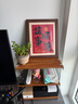哈駱頓（HALODN）桌面多層簡約書架多功能學(xué)生書桌上收納置物架鐵藝免安裝可放桌面 【免安裝】可折疊 長30cm 曬單實拍圖