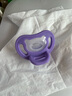 貝親安撫奶嘴新生嬰兒寶寶軟防脹氣0-3-6個(gè)月以上睡覺(jué)神器不留紅印 M號（紫） 3-6個(gè)月 1個(gè)裝 曬單實(shí)拍圖
