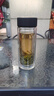 富光男女士雙層玻璃杯 高硼硅玻璃304茶隔水杯子 帶茶隔泡茶杯500ml 曬單實拍圖