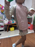 Kocotreekk樹兒童泳衣防紫外線耐氯長袖分體男女孩泳衣撞色 貝殼粉 110 曬單實拍圖
