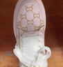 薩拉維夫氣墊底刺繡小白鞋男款春夏透氣休閑鞋百搭白色板鞋增高高爾夫鞋 金色 38 按板鞋碼數(shù)拍 曬單實拍圖