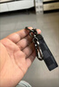 LZJV可愛(ài)卡通小熊暴力熊金屬鑰匙扣男女汽車(chē)掛件鑰匙鏈圈皮繩掛扣 黑花+黑色暴力熊+八字扣+登山扣 送D扣 曬單實(shí)拍圖
