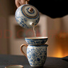 兮元記青花汝窯茶具套裝整套家用高檔泡茶壺茶杯茶盤(pán)教師節日送老師禮物 9頭西施壺+中號遠山茶盤(pán)-簡(jiǎn)裝 實(shí)用生日新婚喬遷之喜搬家禮物 曬單實(shí)拍圖